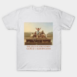 The Jolly Flatboatmen by George Caleb Bingham T-Shirt